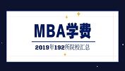 2019年全国192所院校MBA学费汇总