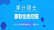 【研线数据行】2019年审计专硕各院校录取信息挖掘！