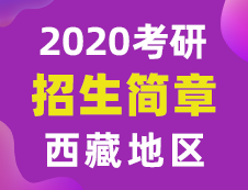 【研线网汇总】西藏地区各大院校2020年硕士研究生招生简章