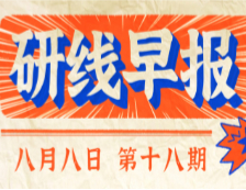 2020年08月08日【研线早报·第十八期】