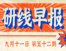 2020年9月11日【研线早报·第五十二期】