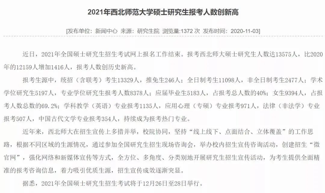 选错报考点还能修改吗？7所院校公布21年报考数据，报考人数创新高！