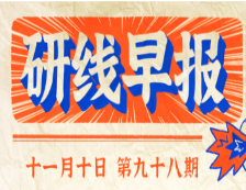 2020年11月10日【研线早报·第九十八期】