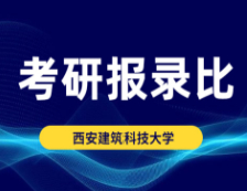 考研报录比：西安建筑科技大学2018年硕士研究生专业复试线及报录比